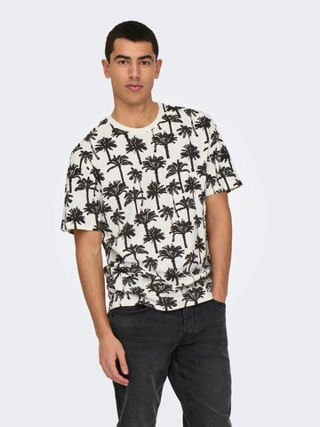 Only & Sons T-Shirt 'ONSKYLEN' in Weiß