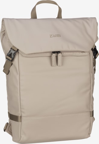 ZWEI Backpack 'Aqua' in Beige: front
