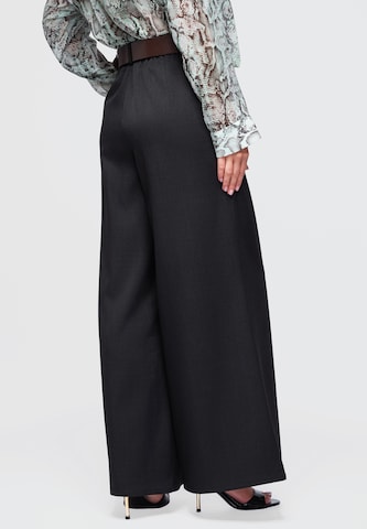 Ombre Wide leg Broek in Zwart