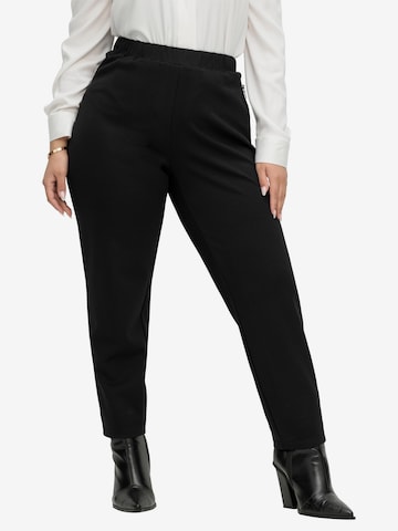 SHEEGO Slim fit Pants in Black: front