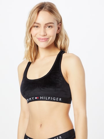 Tommy Jeans Bustier Melltartó - fekete: elől