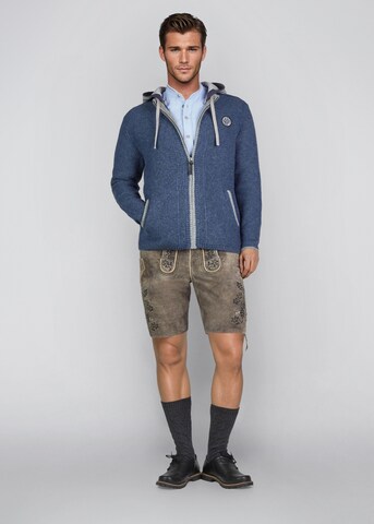 SPIETH & WENSKY Gebreid vest 'Echo' in Blauw