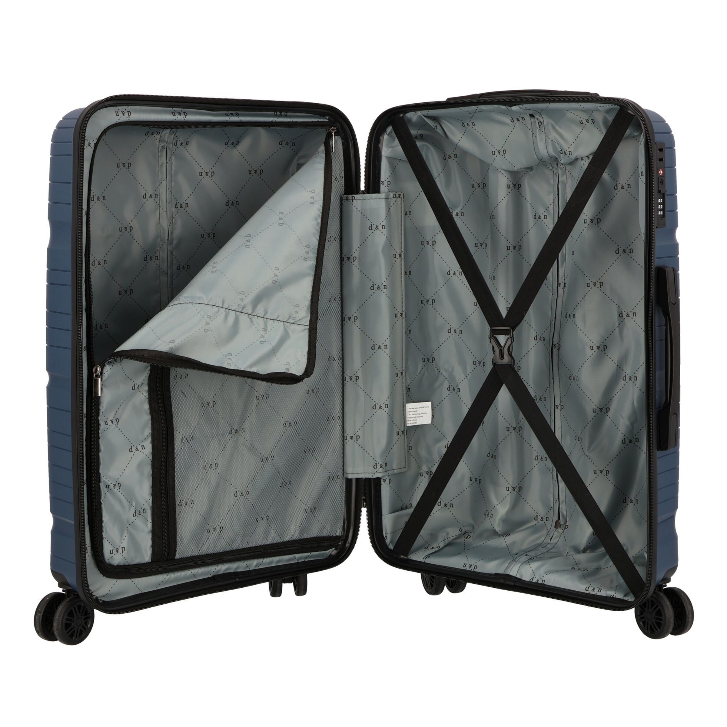 D&N Trolley 'Travel Line' in Blauw