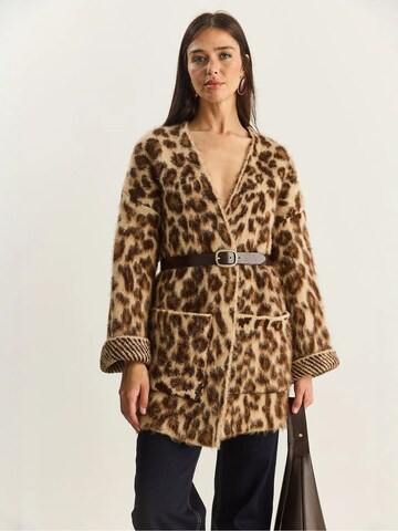 Cardigan 'Strickjacken' Bianco Lucci en marron