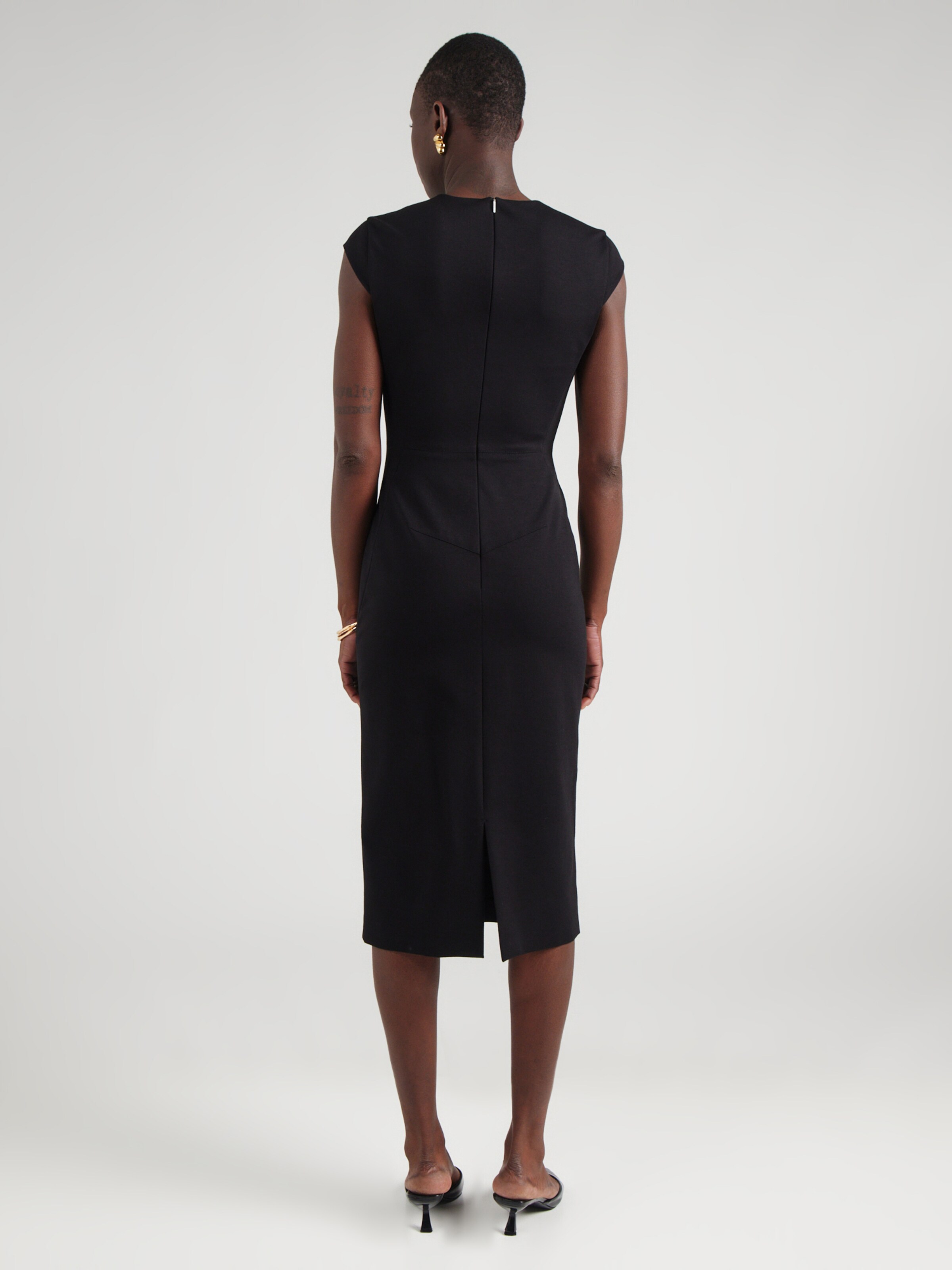 Damen Kleid Knielang – Elegant Für Abend, Party, Hochzeit Oder Winter, Vielseitig & Schick
