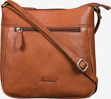 Benthill Schultertasche in Braun: Vorderseite
