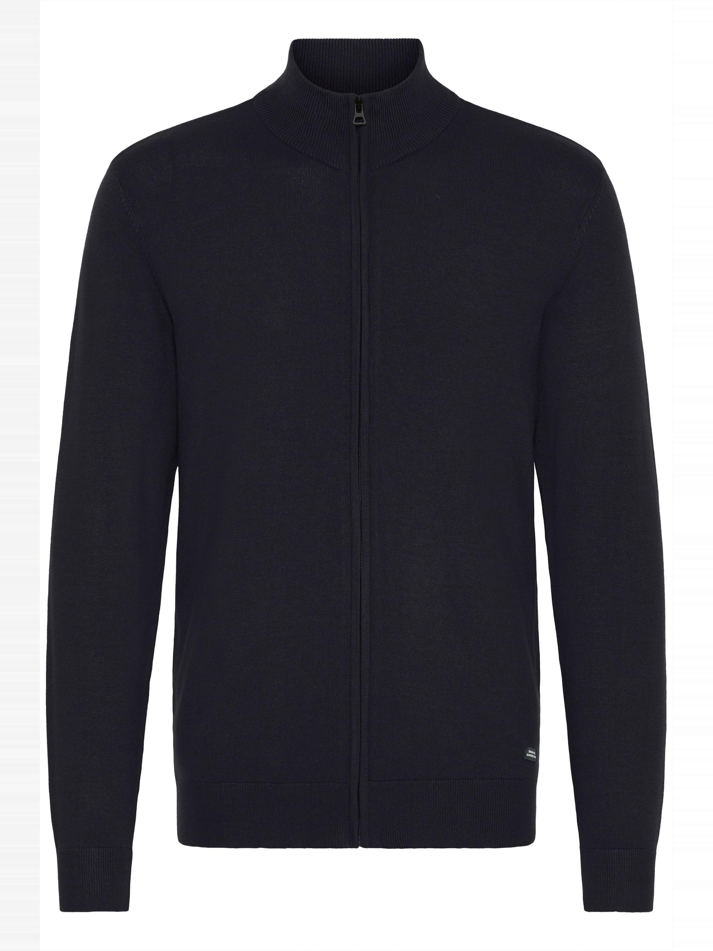 BLEND Strickjacke 'BHWebe' in Schwarz: Vorderseite