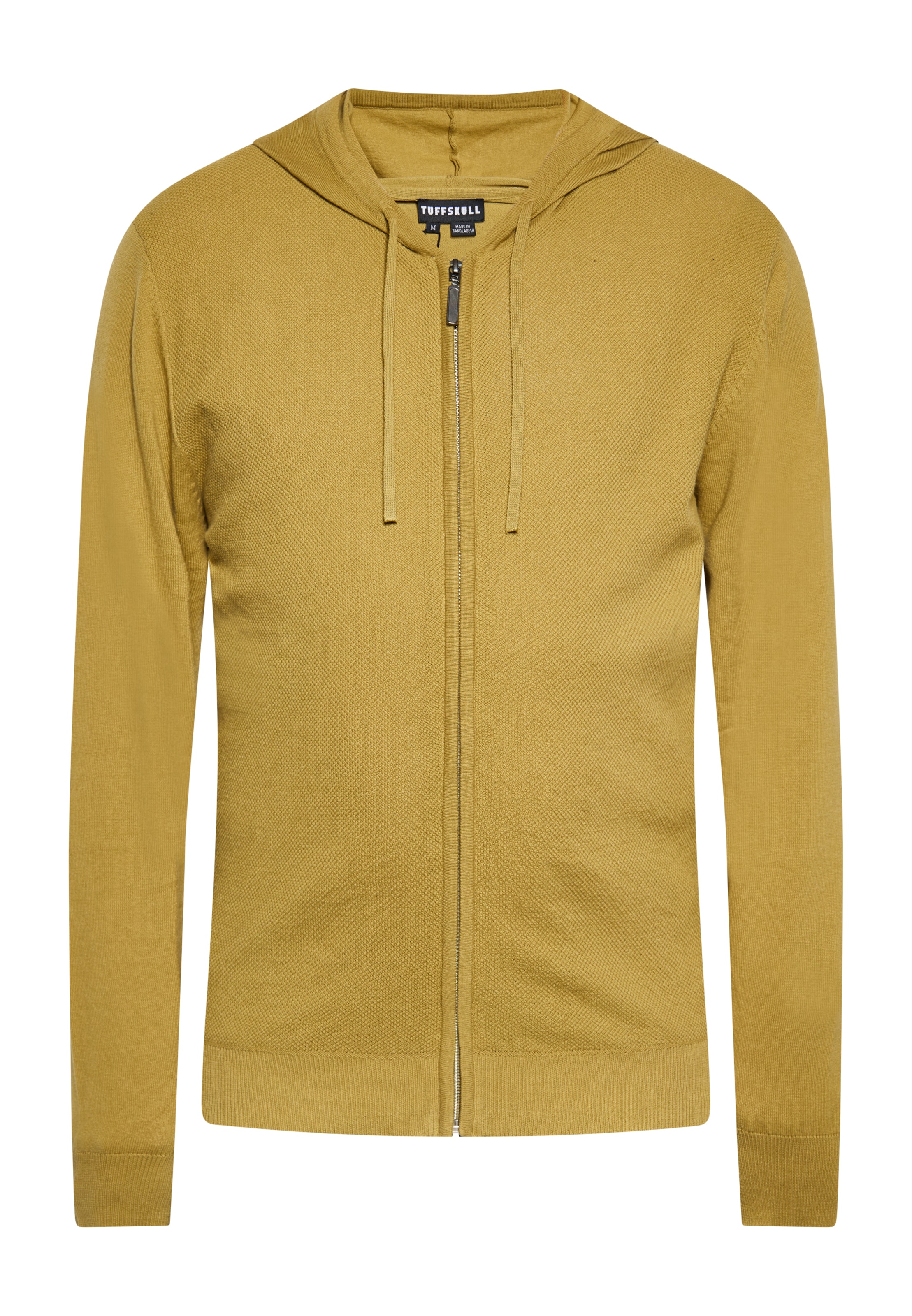 TUFFSKULL Gebreid vest in Groen: voorkant