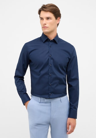 ETERNA Slim Fit Hemd in Blau: Vorderseite