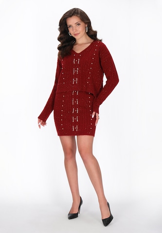 faina Sweater in Red