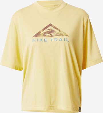 NIKE Performance shirt in Yellow: front