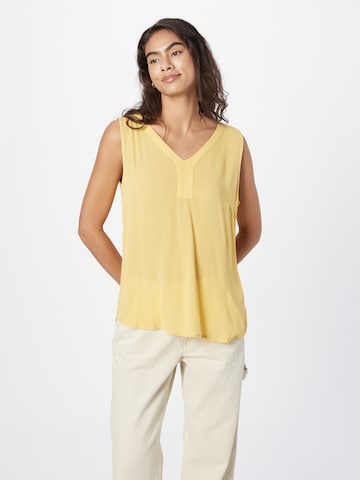 Kaffe Top 'Amber' in Yellow: front