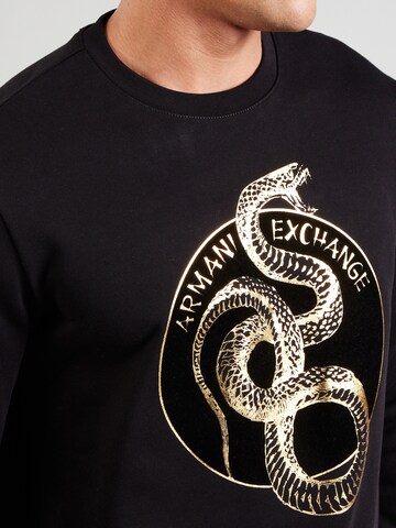 ARMANI EXCHANGESweater majica 'Chinese New Year' - crna boja