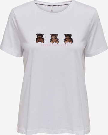 T-shirt 'KITA' ONLY en blanc : devant