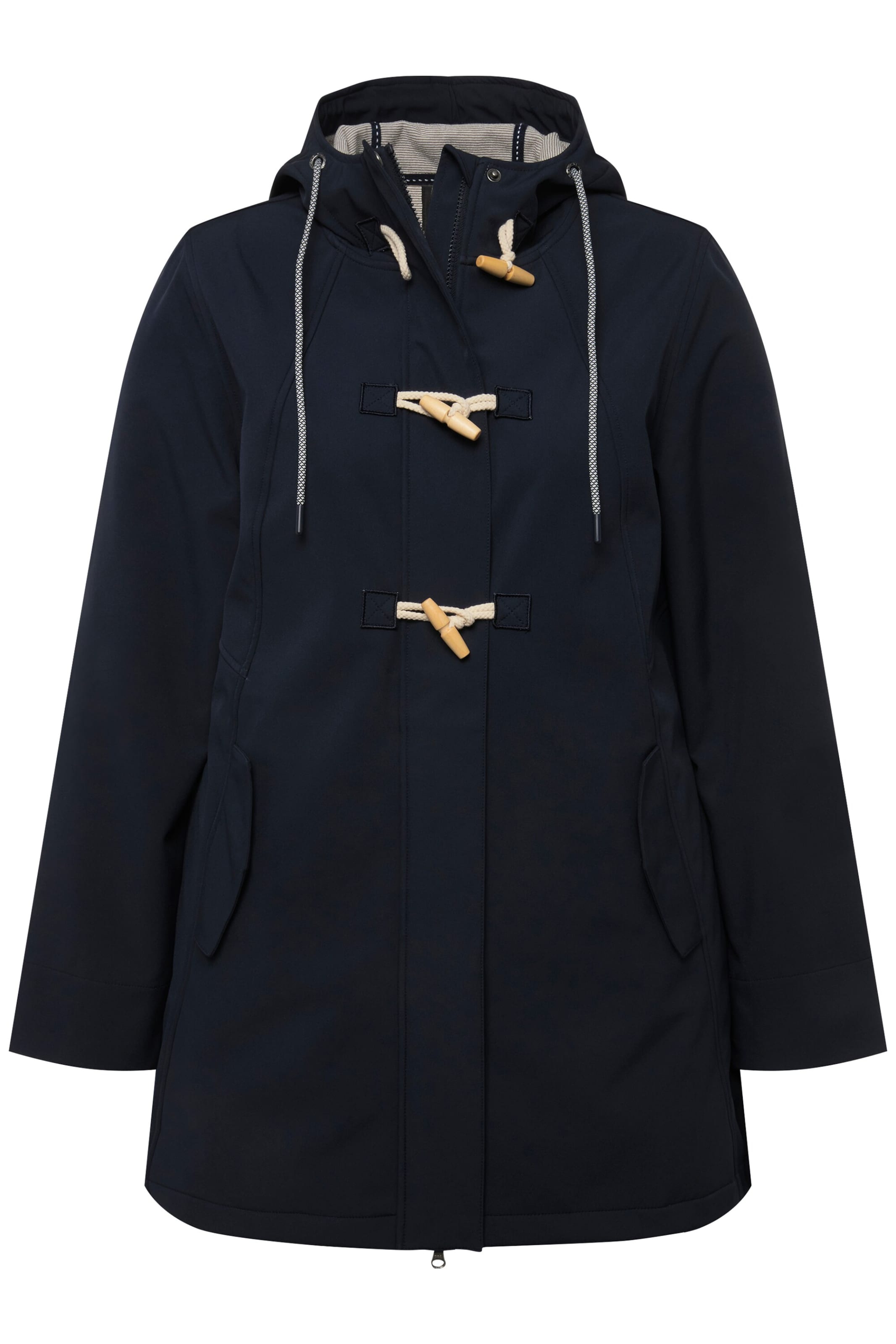 Ulla Popken Functionele jas 'Hyprar' in Blauw: voorkant