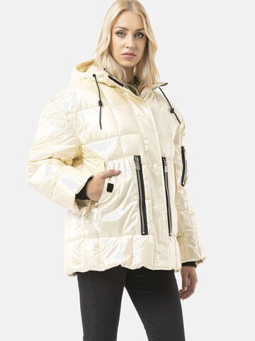 CIPO & BAXX Winterjas 'WM142 ' in Beige: voorkant