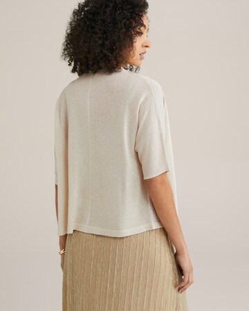 WE Fashion Knit cardigan in Beige