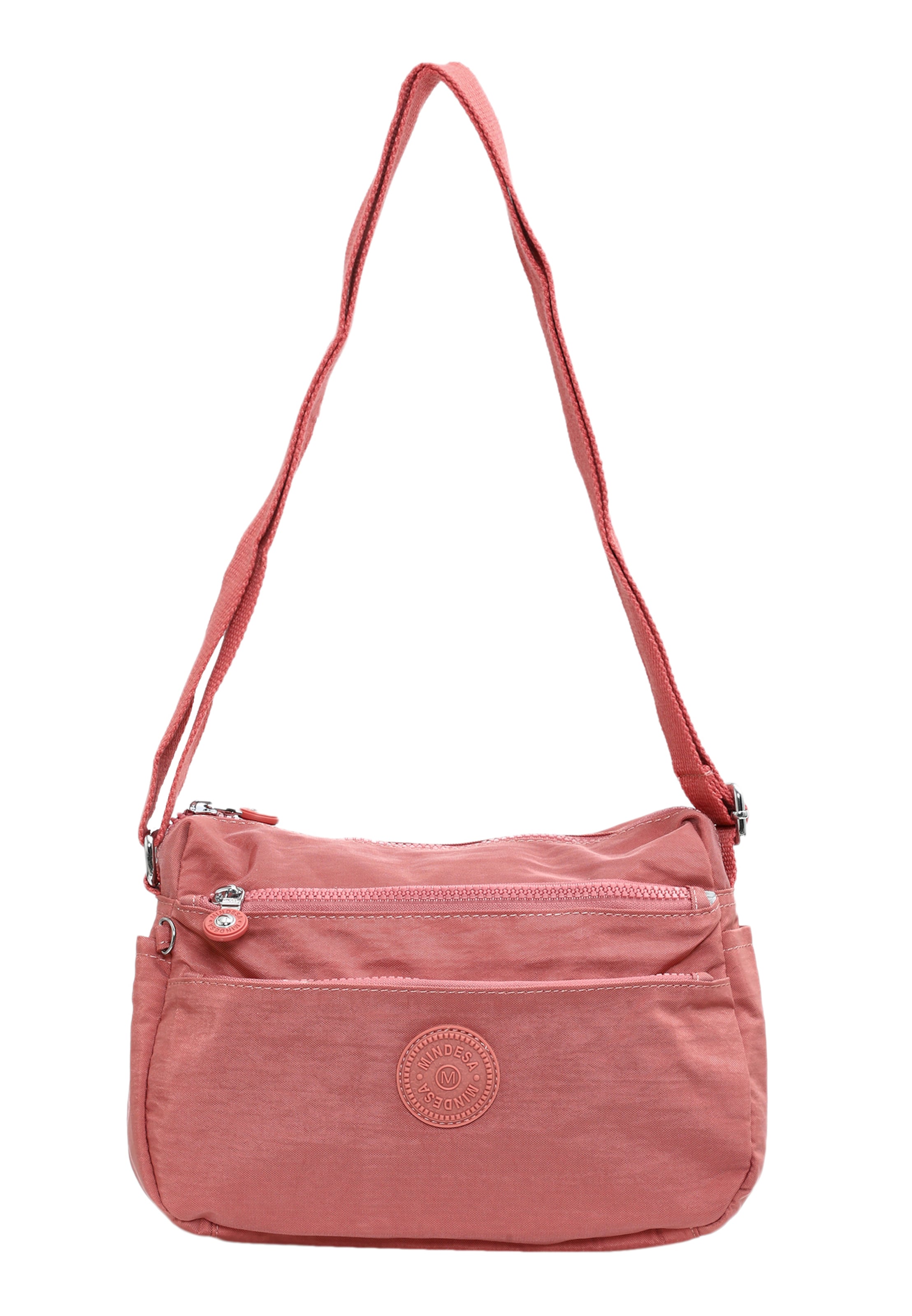 Mindesa - Mala de ombro em rosa: frente