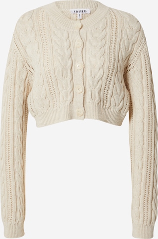 EDITED Strickjacke 'Urda' in Beige: predná strana