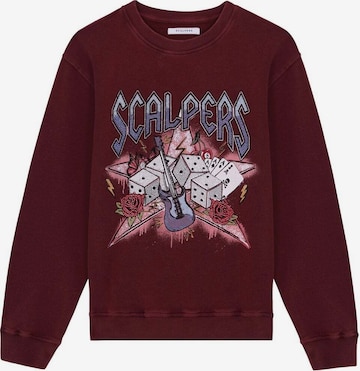 Scalpers Sweatshirt in Rot: predná strana