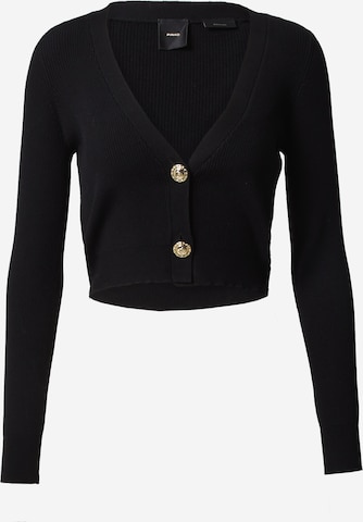 PINKO Knit Cardigan 'PENTATHLON' in Black: front