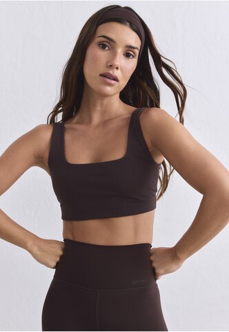 Bustino Reggiseno sportivo 'Sense' di Aim'n in marrone: frontale
