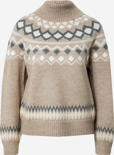 NEW LOOK Sweater in Cream / Light brown / Grey, Item view