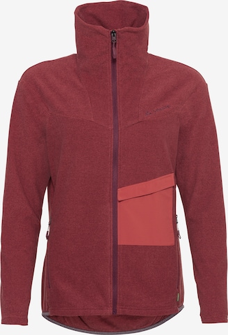 VAUDE Functionele fleece jas 'Yaras' in Rood: voorkant