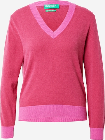 Pullover di UNITED COLORS OF BENETTON in rosa: frontale