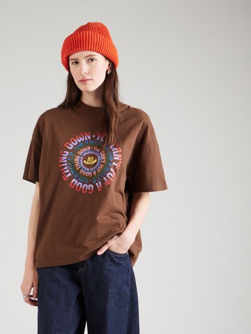 WRANGLER Tričko 'GIRLFRIEND TEE' - Hnedá