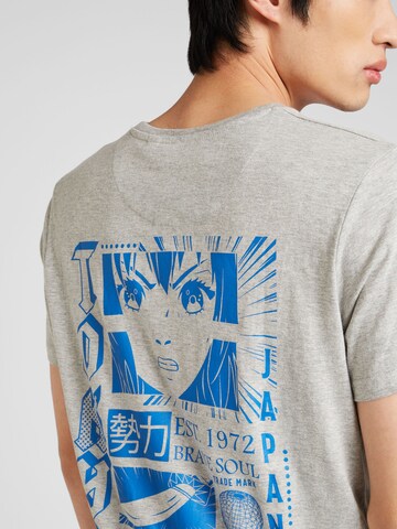 BRAVE SOUL T-Shirt 'HANAKO' in Grau