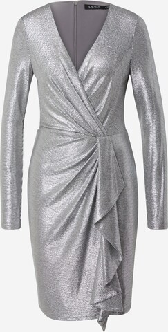 Robe de cocktail 'CINLAIT' Lauren Ralph Lauren en argent : devant