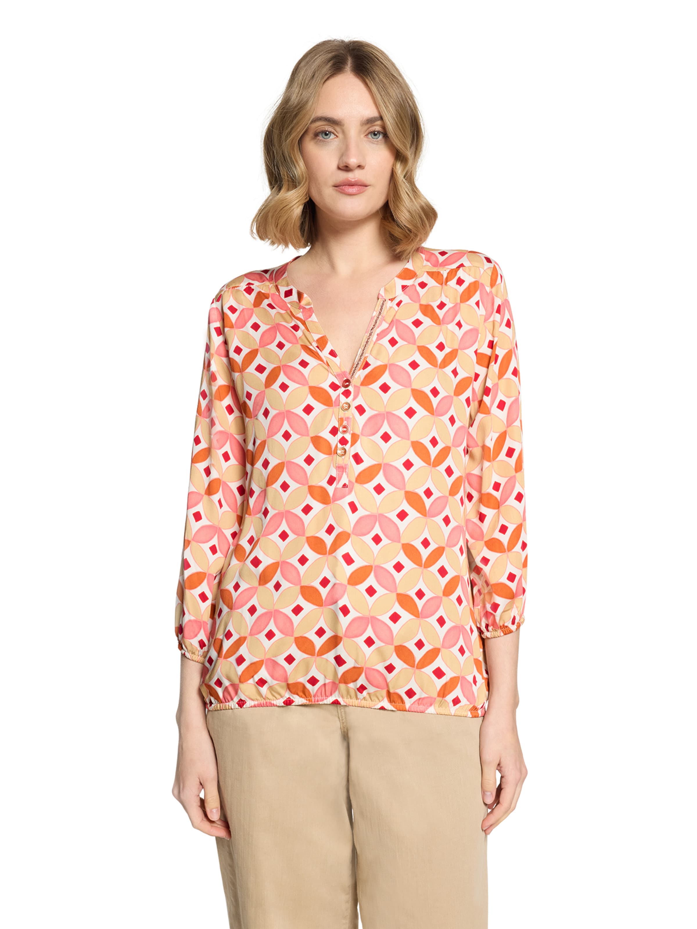 Camicia da donna di Cartoon in bianco: frontale