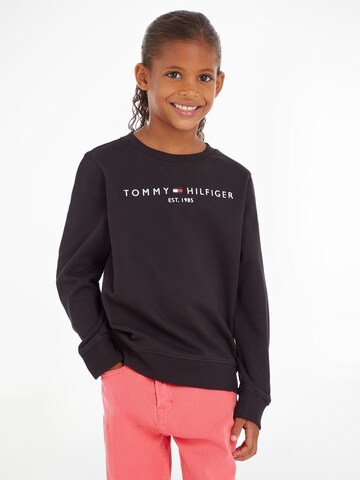 TOMMY HILFIGER Sweatshirt 'Essential' in Schwarz