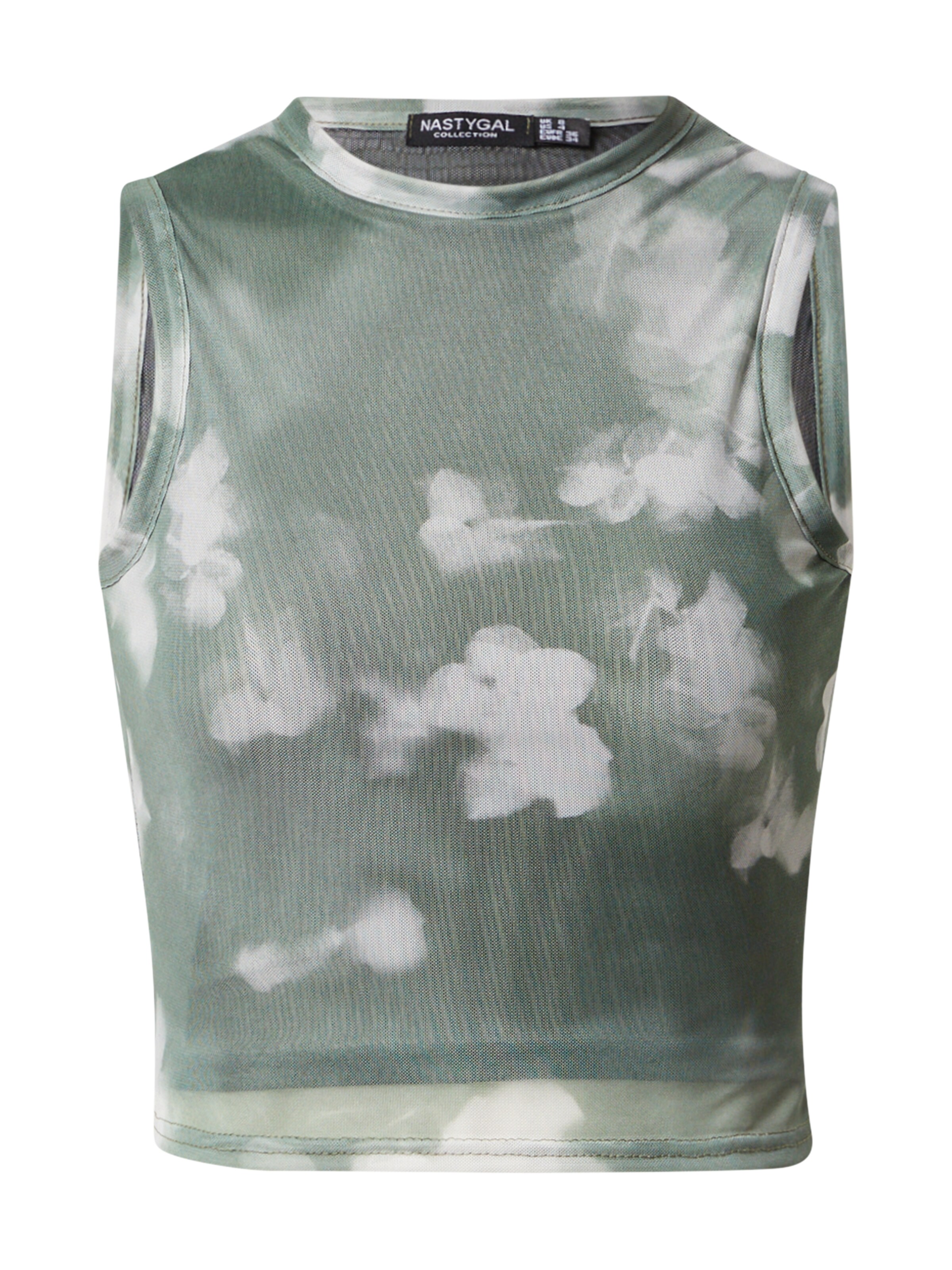 Nasty Gal Топ в Зеленый: спереди