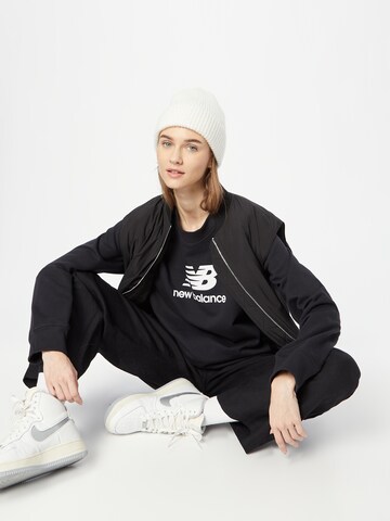 new balance Sweatshirt in Schwarz