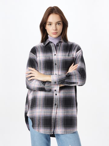 Camicia da donna di QS in grigio: frontale