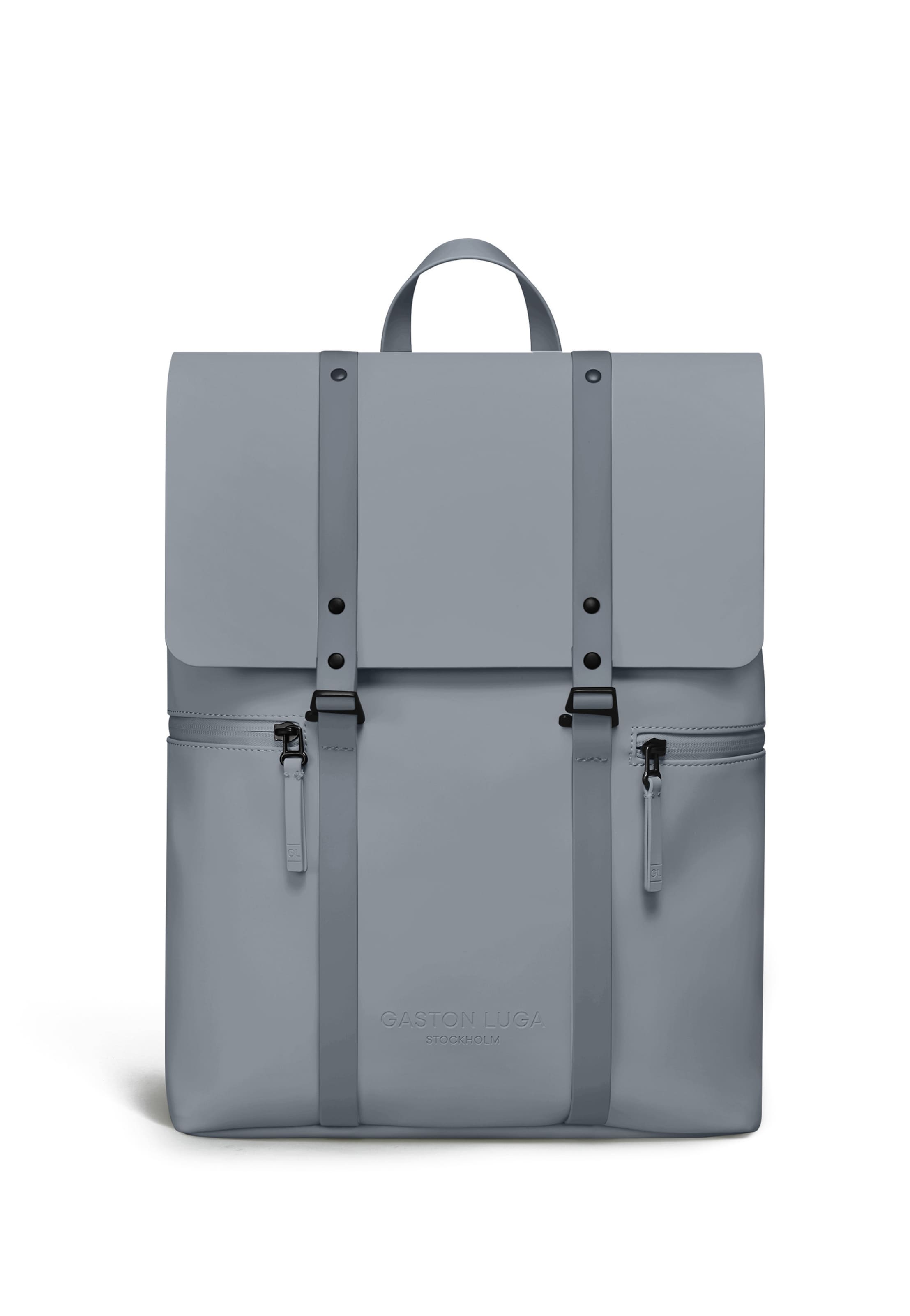 Gaston Luga Rucksack  'Zoll' in Grau: Vorderseite
