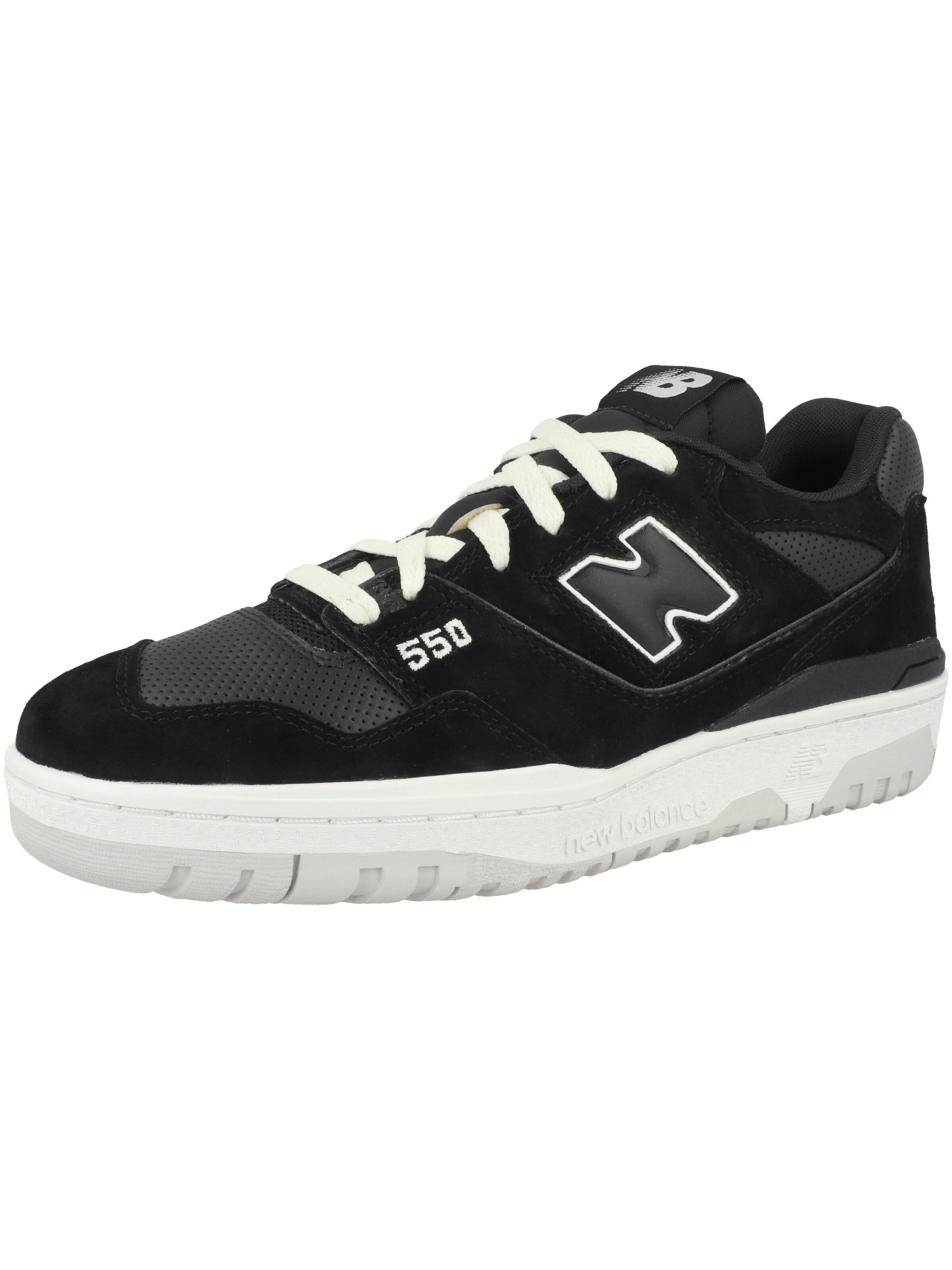 Baskets basses '550' new balance en noir : devant