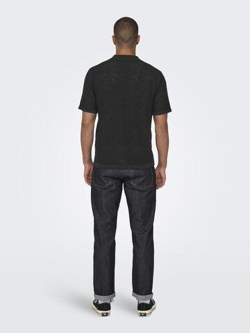 T-Shirt Only & Sons en noir