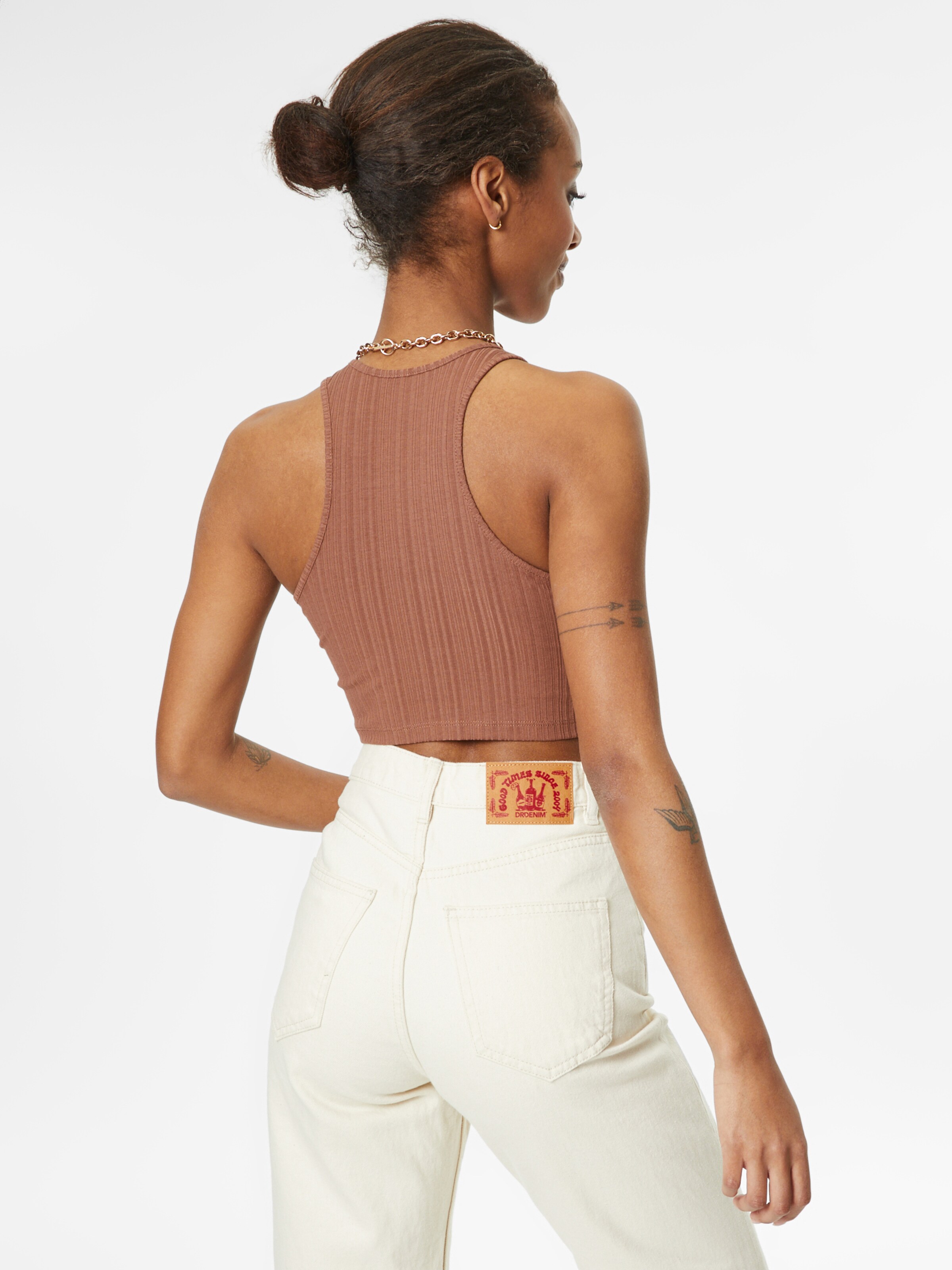 Frauen Shirts & Tops Monki Damen - Shirts & Tops 'Jane top' in Braun - AP99160 Frauen Shirts & Tops Monki Damen - Shirts & Tops 'Jane top' in Braun - AP99160