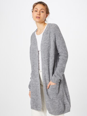 ABOUT YOU Knit Cardigan 'Sofia' in Grey: front