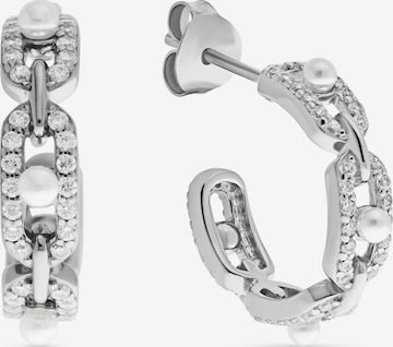 CHRIST Earrings in Silver: front