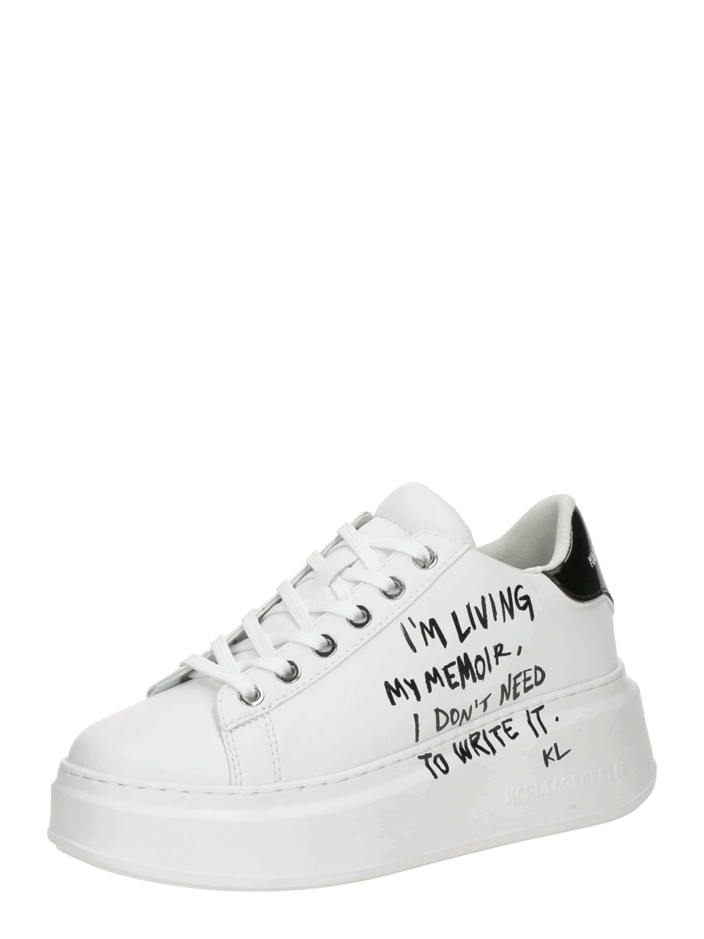 Karl Lagerfeld Madalad ketsid, värv valge: eest vaates