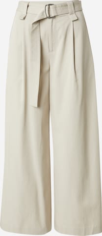 LeGer by Lena Gercke Wide leg Bandplooibroek 'Guya' in Beige: voorkant