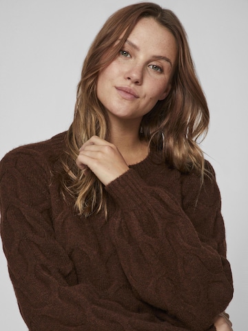 VILA Sweater 'Ella' in Brown