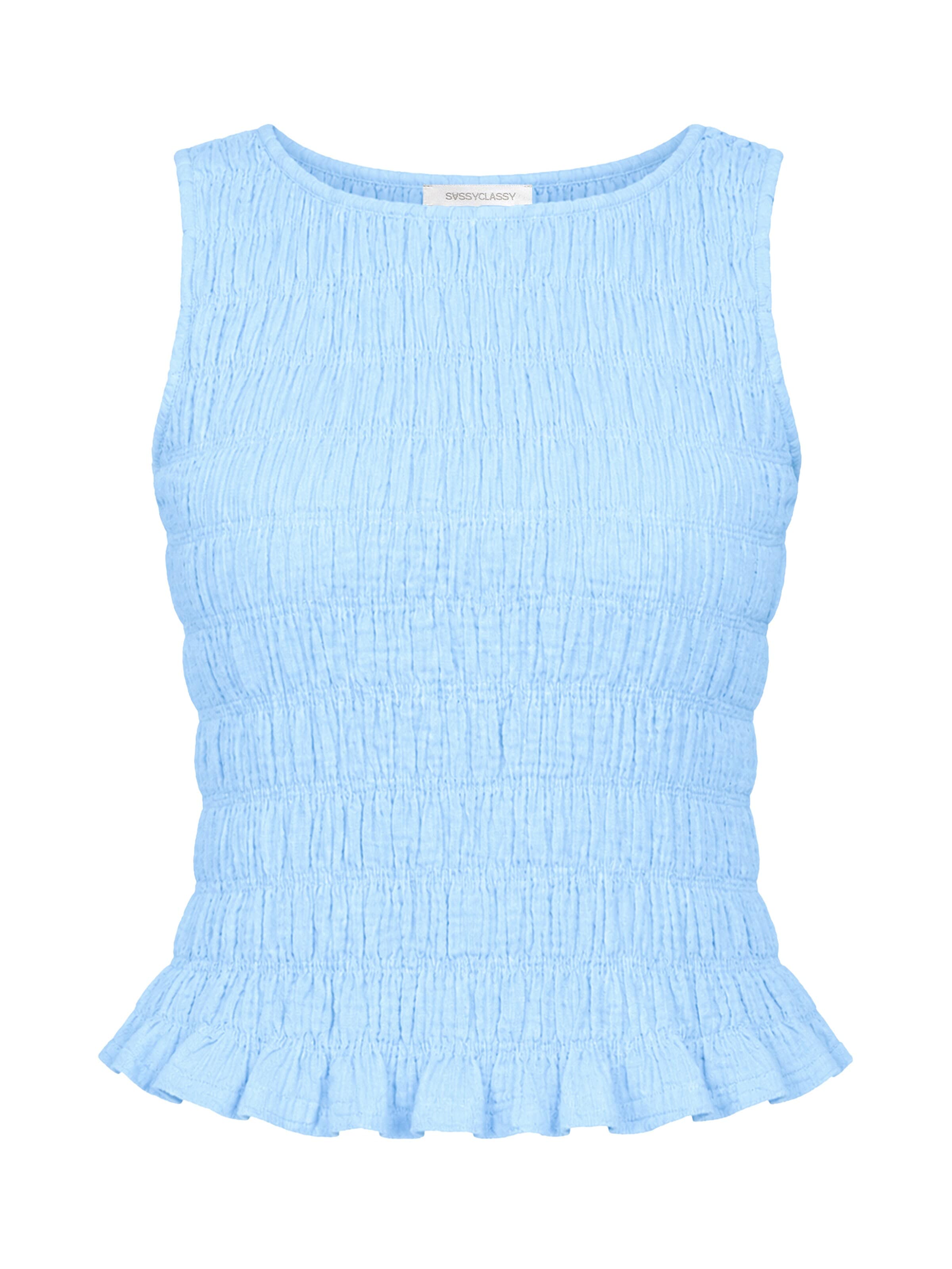 SASSYCLASSY Top‌‌‌‌‌‌‌‌ in Blau: Vorderseite