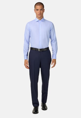 Boggi Milano Regular Fit Hemd in Blau: Vorderseite