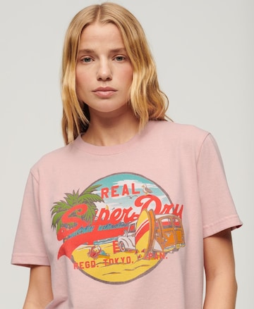 T-shirt Superdry en rose