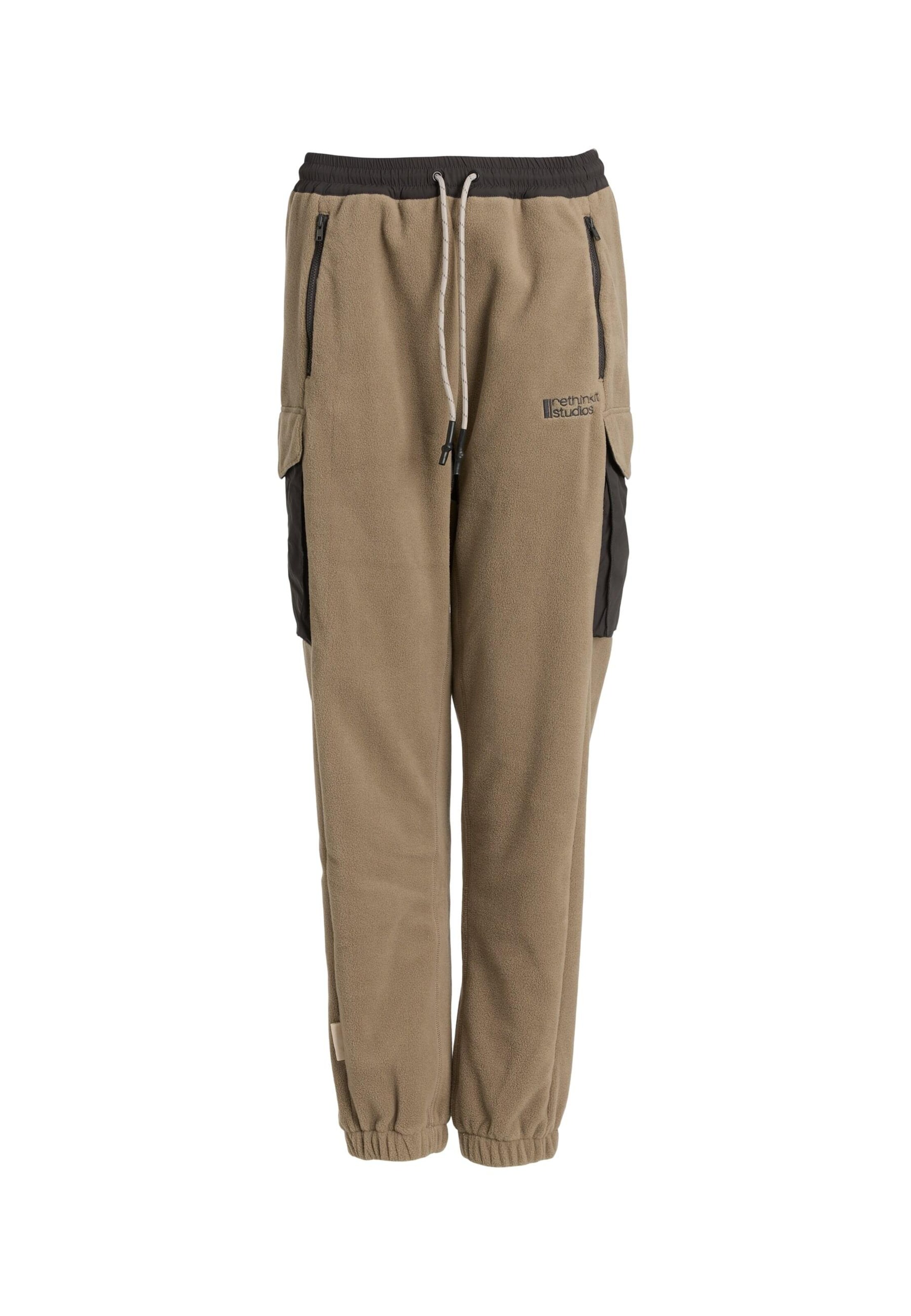 rethinkit studios Loose fit Cargo trousers 'Campire' in Brown: front